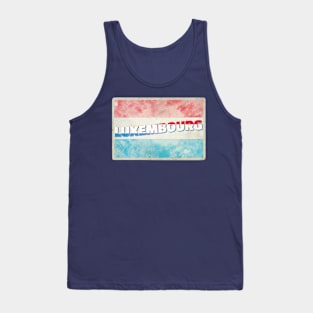 Luxembourg Vintage style retro souvenir Tank Top